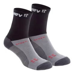 Inov-8 Speed ??Sock Hohe Schwarze Socken (zwei Paare)