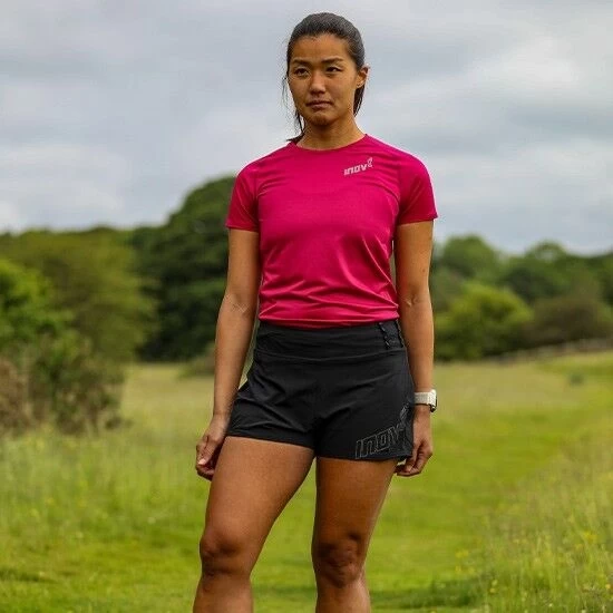 Inov-8 Racer 2.5" Damen Laufshorts - Schwarz – Bild 10