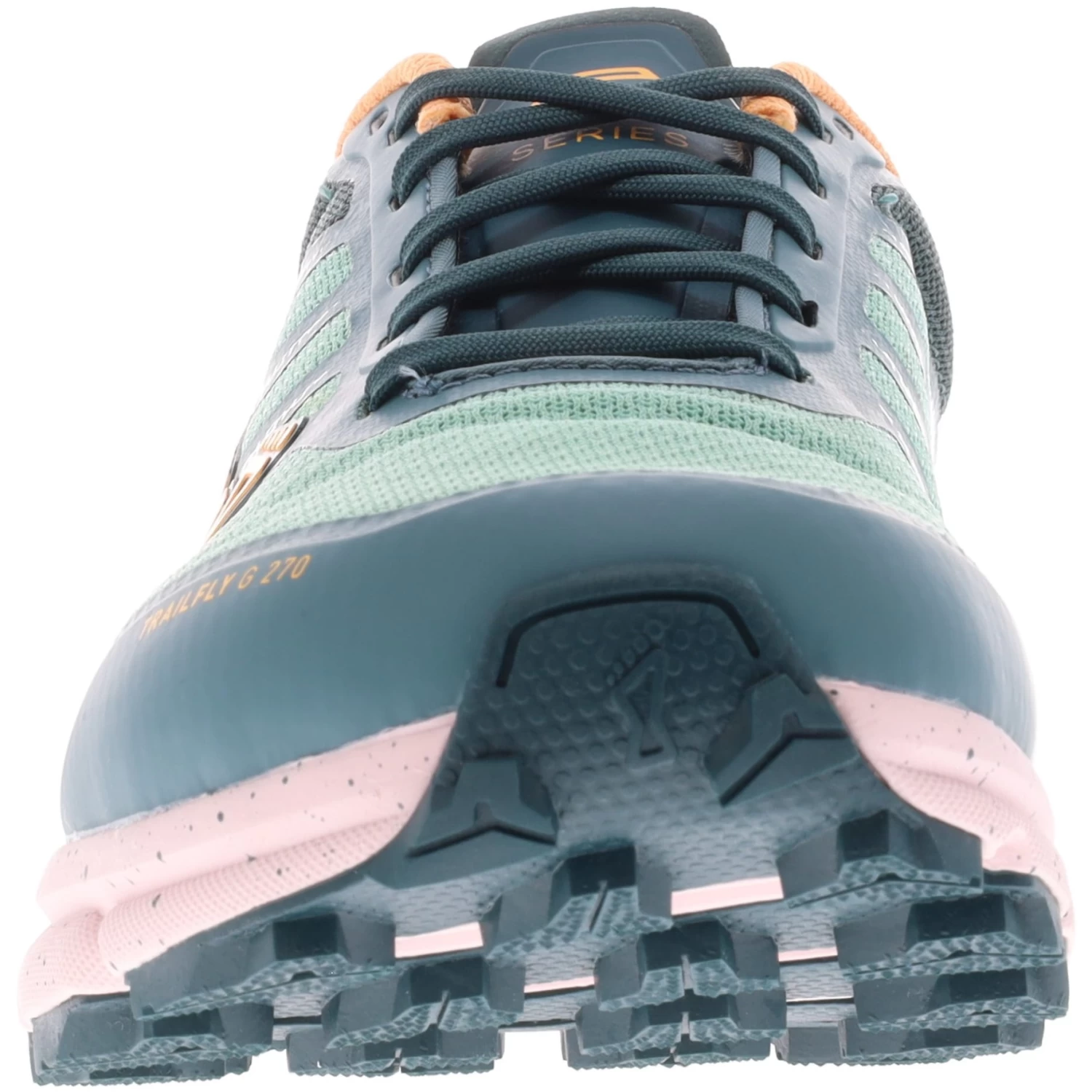 Inov-8 TrailFly G 270 V2 Wide Damen Laufschuhe - Pine/peach – Bild 6