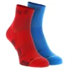 Inov-8 TrailFly Socken Mid (2 Paar) - Blau/rot