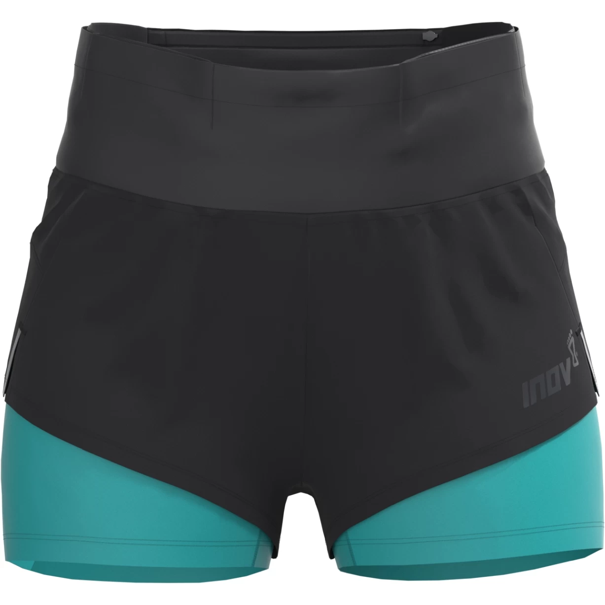 Inov-8 TrailFly Ultra 3" 2in1 Damen Shorts - Schwarz/teal – Bild 2