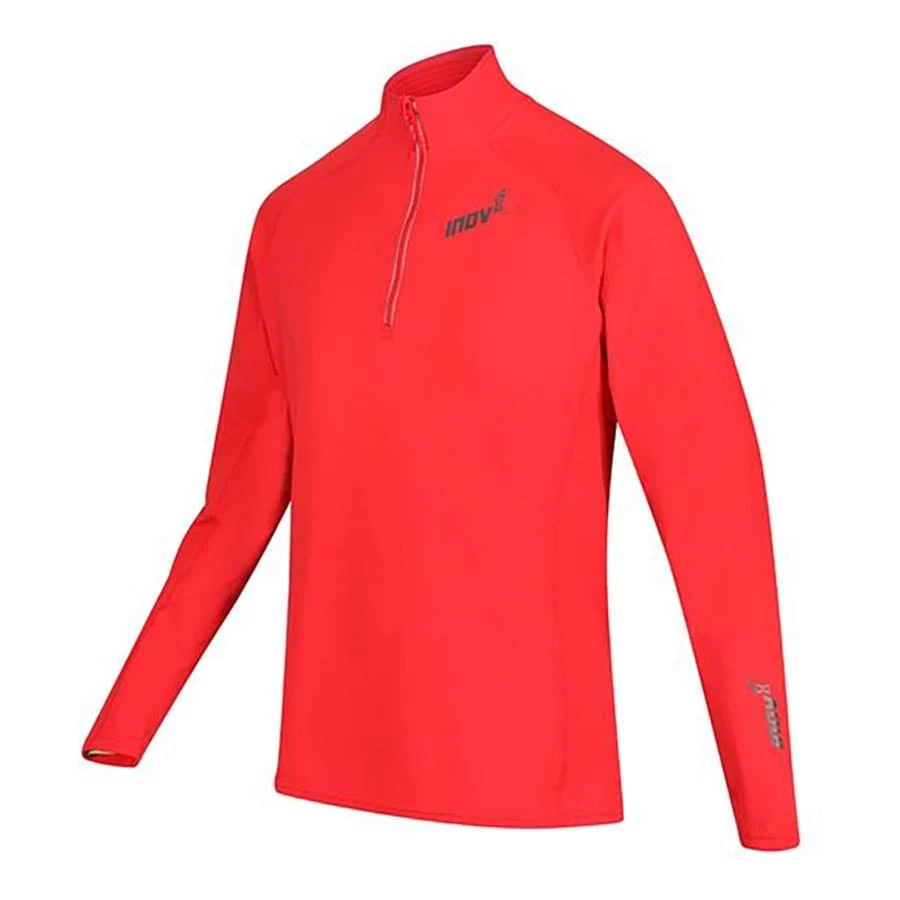 Inov-8 Technical Mid Half Zip Langarmshirt Rot